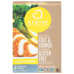 Aleia's Gluten Free Coat And Crunch Lemon Coating - 4.5 OZ 8 Pack