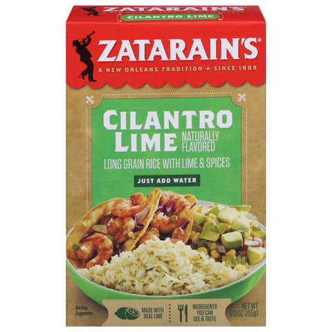 Zatarain's Long Grain Cilantro Lime Rice 6.9 oz - 8 Pack