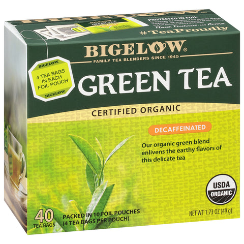 Bigelow Organic Decaffeinated Green Tea 40 CT