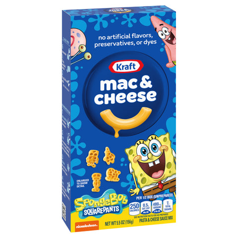 Kraft Macaroni & Cheese Sponge Bob 5.5 OZ
