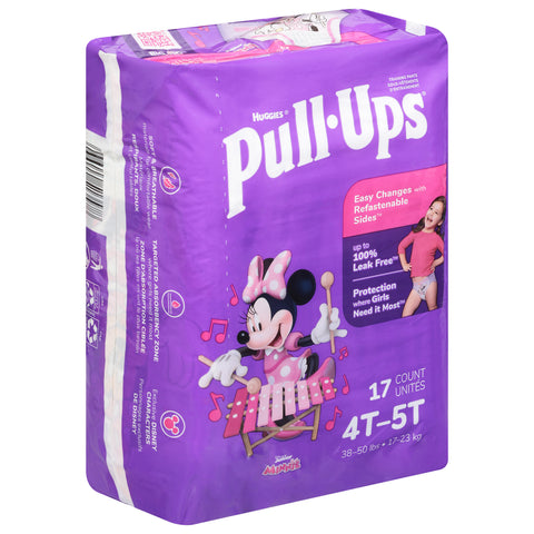 Pull-Ups Disney Junior Minnie Training Pants 4T-5T (38-50 lbs) 17 ea