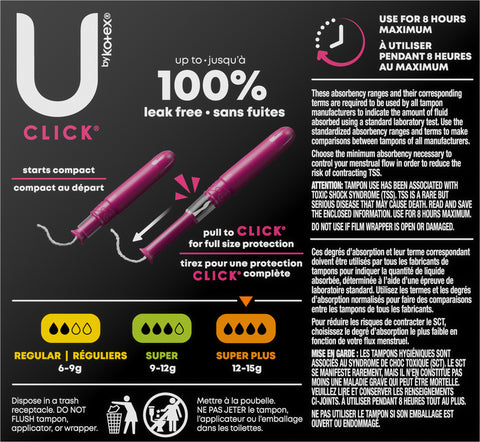 U By Kotex Super Plus Tampons 16 CT
