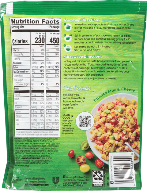 Knorr Cheesy Cheddar Rotini 4.3 OZ
