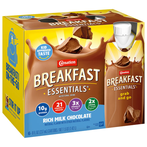 Nestle Carnation Breakfast Essentials Rich Milk Chocolate 48 FZ