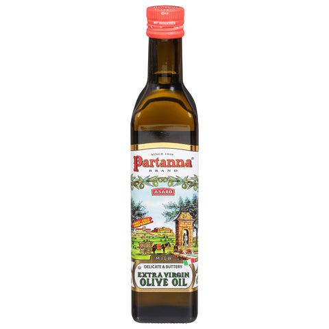Partanna Extra Virgin Mild Olive Oil - 16.9 FZ 6 Pack