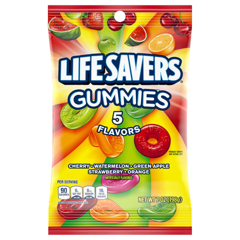 Lifesavers Candy Gummies 5 Flavor 7 OZ
