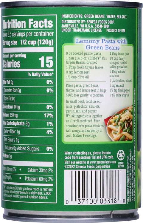 Libby's Green Beans Cut 14.5 OZ