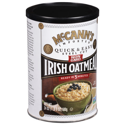 McCann's Quick & Easy Steel Cut Oats Irish Oatmeal 24 OZ