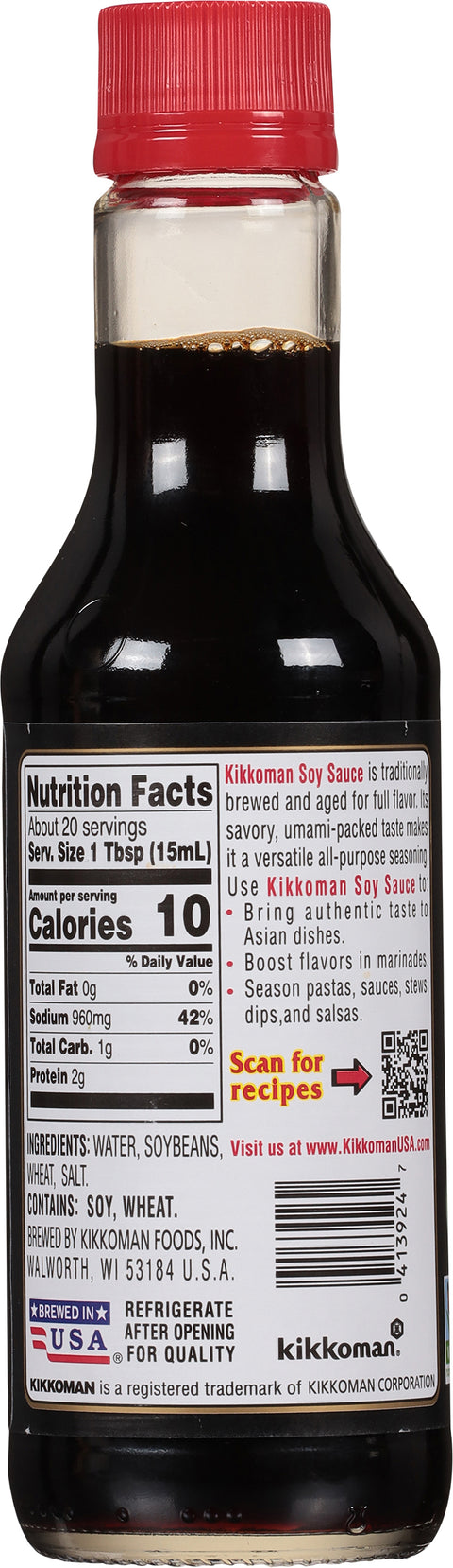 Kikkoman Soy Sauce 10 FZ