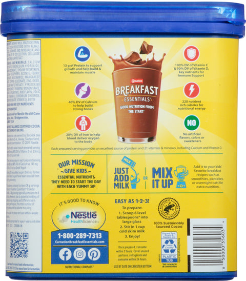 Carnation Drink Mix Instant Breakfast Chocolate 17.7 OZ