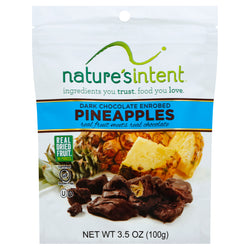 Nature's Intent Dark Chocolate Covered Pineapples - 3.5 OZ 12 Pack