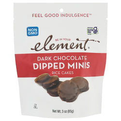 Element Organic Milk Dark Chocolate Dipped Minis - 3 OZ 8 Pack