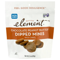 Element Organic Milk Chocolate Topped Rice Cakes - 3 OZ 8 Pack