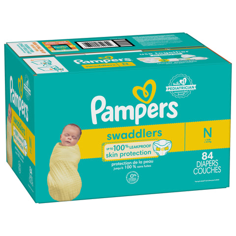 Pampers Swaddlers Size 0 Super Pack 84 CT