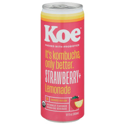 Koe Organic Kombucha Strawberry Lemonade - 12 FZ 12 Pack
