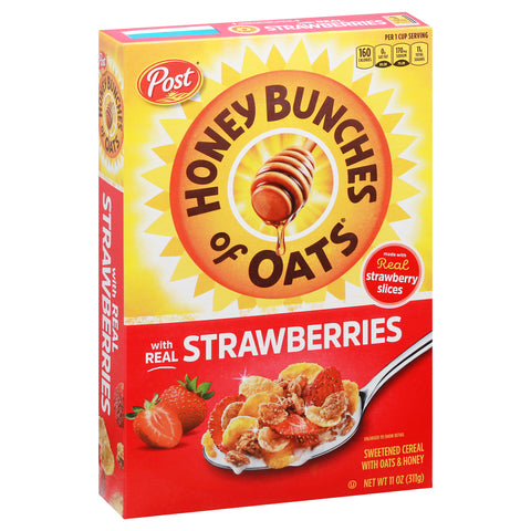 Honey Bunches of Oats with Real Strawberries cereal 11 OZ