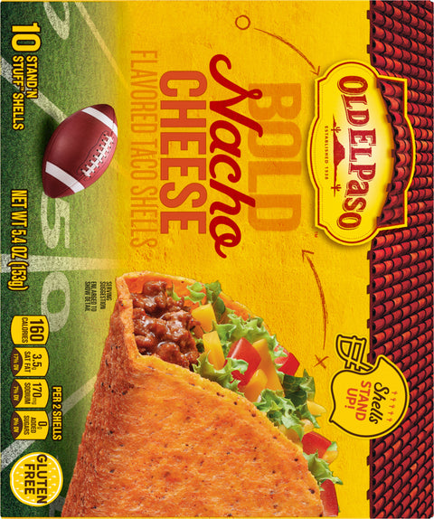 Old El Paso Bold Nacho Cheese Taco Shell 5.4 OZ