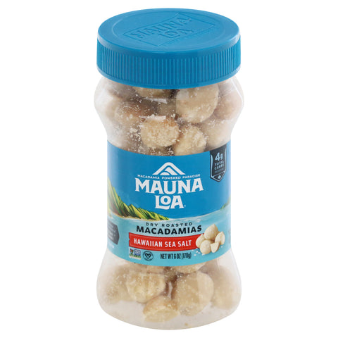 Mauna Loa Dry Roasted Hawaiian Sea Salt Macadamias 6 oz - 12 Pack