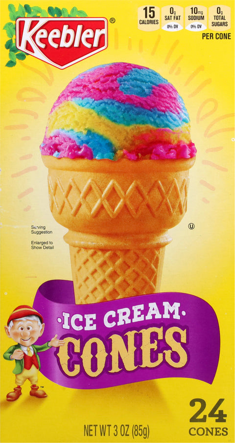Keebler Ice Cream Cones 3 OZ