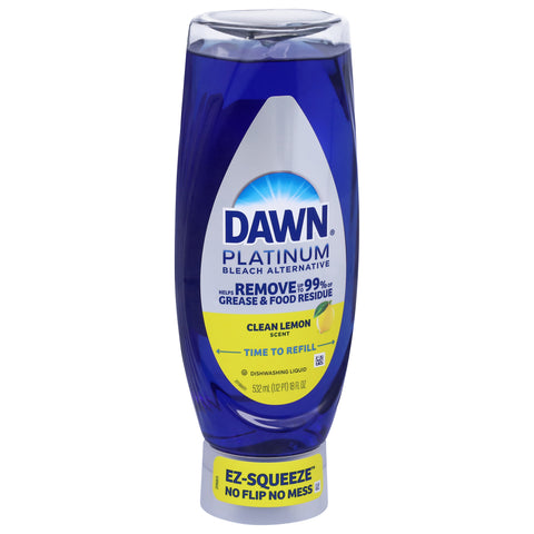 Dawn Platinum Ez-Squeeze Clean Lemon Dishwashing Liquid 18 FZ