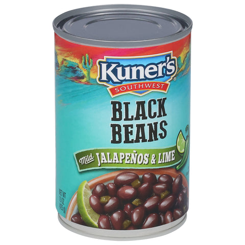 Kuner's Jalapeno Black Beans With Lime Juice 15 OZ