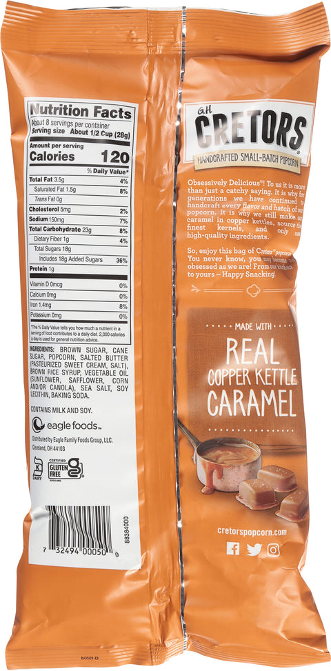 Cretors Caramel Popcorn 8 OZ