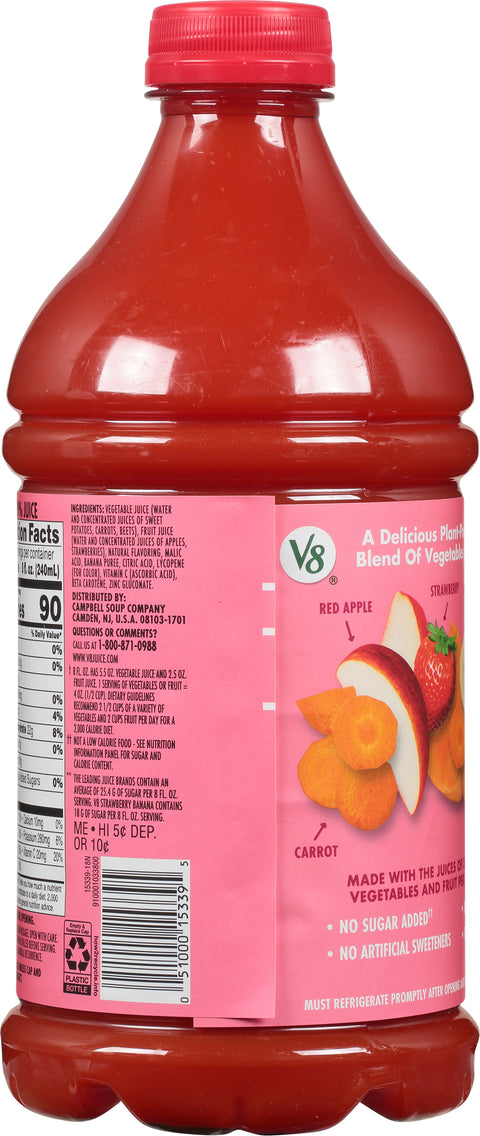 V8 100% Juice Fusion Strawberry Banana 46 FZ