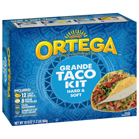 Ortega Grande Taco Dinner Kit 19.9 OZ