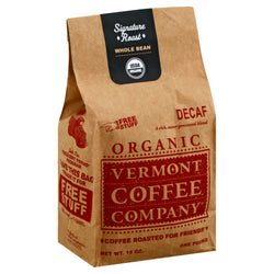 Vermont Coffe Company Organic Whole Bean Decaf - 16 OZ 5 Pack