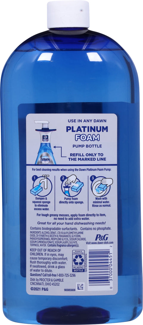 Dawn Platinum Foam Fresh Rapids Refill 30.9 FZ