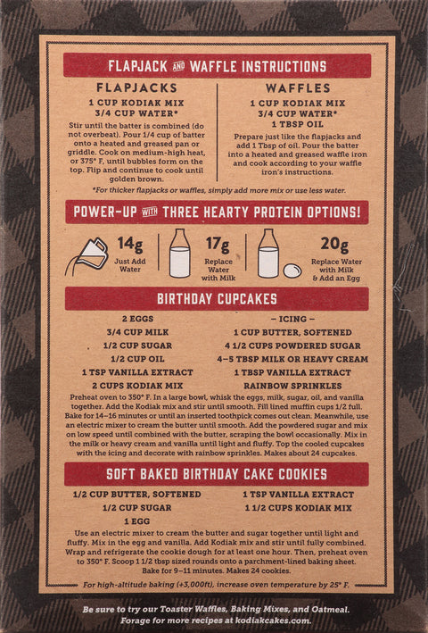 Kodiak Power Cakes Flapjack And Waffle Mix 18 OZ