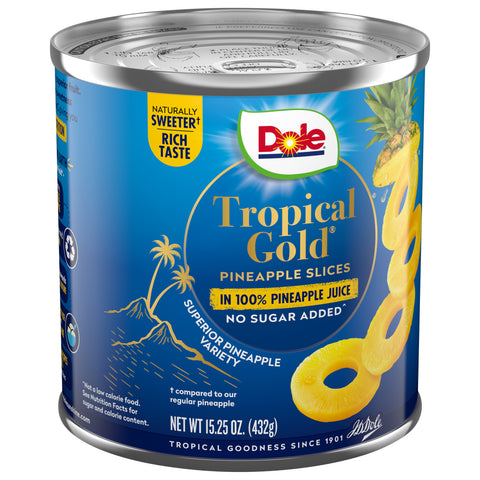 Dole Tropical Gold Pineapple Slices 15.25 OZ