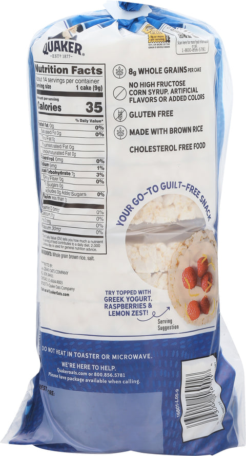 Quaker Rice Cakes Lightly Salted 4.47 OZ