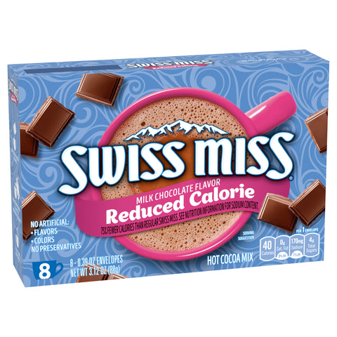 Swiss Miss Milk Chocolate Reduced Calorie Hot Cocoa Mix 3.12 OZ