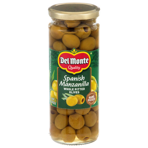 Del Monte Spanish Manzanilla Whole Pitted Olives 8 oz - 6 Pack
