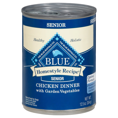 Blue Buffalo Senior Dogs Chicken Dinner - 12.5 OZ 12 Pack