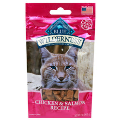 Blue Buffalo Wilderness Grain Free Soft-Moist Cat Treats, Chicken & Salmon - 2 OZ 12 Pack