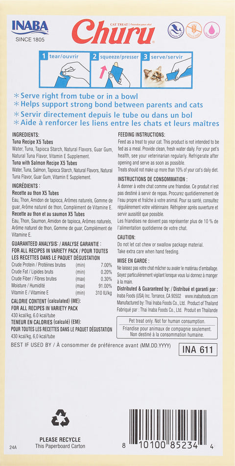 Churu Tuna Recipe/Tuna with Salmon Recipe Cat Treat 10