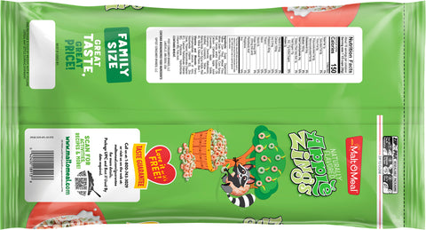 Malt O Meal Apple Zings Cereal Family Size 24.4 OZ
