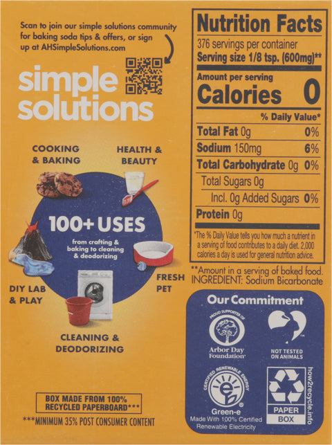 Arm & Hammer Baking Soda Pure 8 OZ