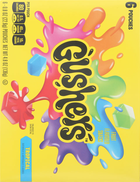 Betty Crocker Tropical Fruit Gushers 4.8 OZ
