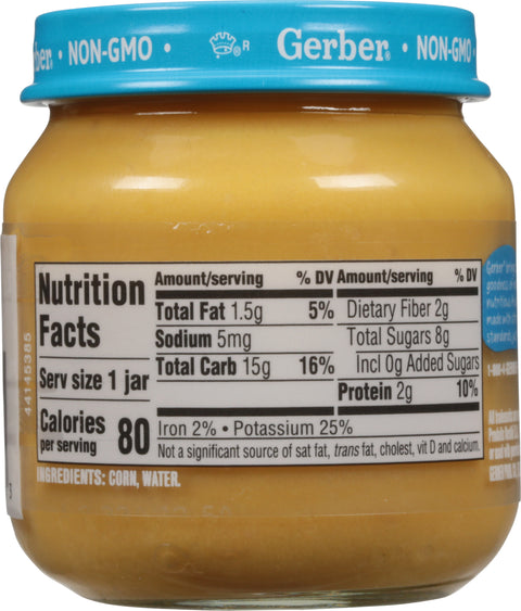 Gerber Corn Baby Food 4 OZ