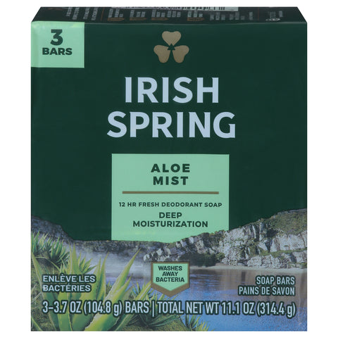 Irish Spring Soap Bar Aloe Mist 11.1 OZ