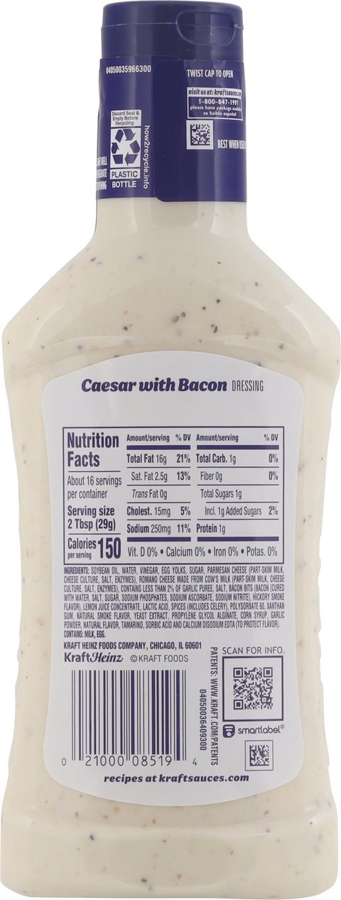 Kraft Caesar with Bacon Dressing 16 fl oz