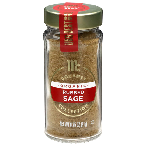 McCormick Organic Rubbed Sage - 0.75 OZ 3 Pack