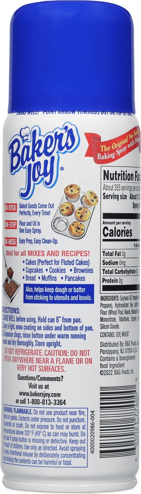 Baker's Joy Non Stick Spray Aerosol 5 OZ