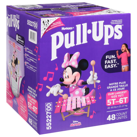Pull-Ups Girls' Potty Training Pants, 5T-6T (50+ lbs), 48 Count 