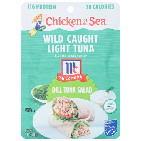 Chicken of the Sea Wild Caught Light Dill Tuna Salad Tuna 2.5 oz - 12 Pack