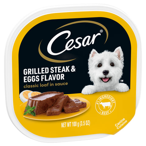 Cesar Can Sunrise Grilled Steak Dog Food 3.5 OZ