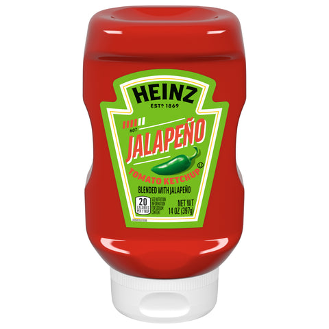 Heinz Jalapeno Tomato Ketchup, 14 oz Bottle - 6 Pack